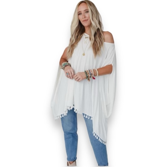New The Wren Tassel Tunic - Ivory - Picture 1 of 3